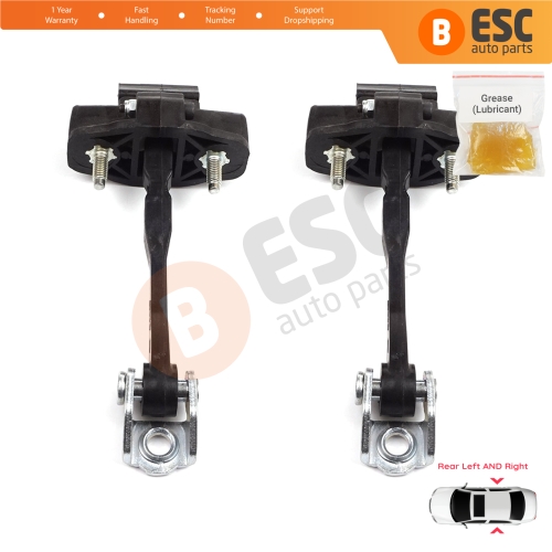 2 Pieces Rear Door Hinge Stop Check Strap Limiter for Fiat Bravo 198 Lancia Delta MK3 844 2008-2014 51805582