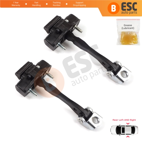 2 Pieces Rear Door Hinge Stop Check Strap Limiter for Fiat Bravo 198 Lancia Delta MK3 844 2008-2014 51805582