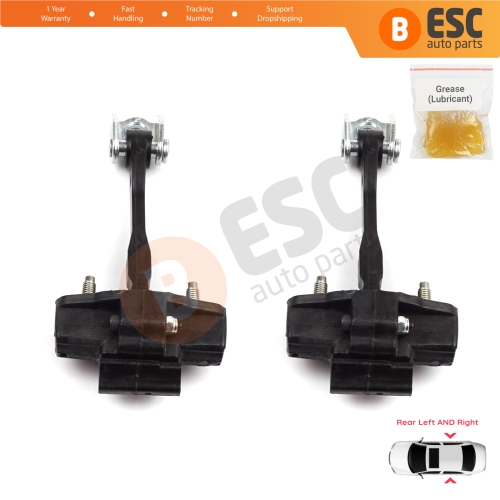 2 Pieces Rear Door Hinge Stop Check Strap Limiter for Fiat Bravo 198 Lancia Delta MK3 844 2008-2014 51805582