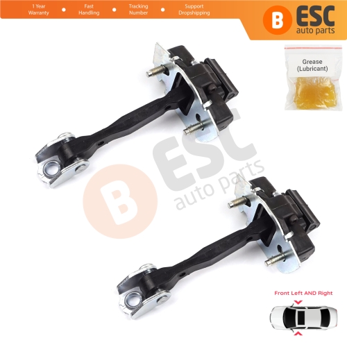 2 Pieces Front Door Hinge Stop Check Strap Limiter for Fiat 500X 334 2014-On 51939940