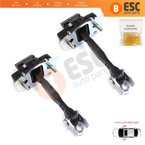 2 Pieces Front Door Hinge Stop Check Strap Limiter for Fiat 500X 334 2014-On 51939940