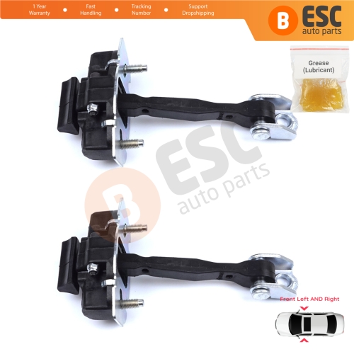 2 Pieces Front Door Hinge Stop Check Strap Limiter for Fiat 500X 334 2014-On 51939940