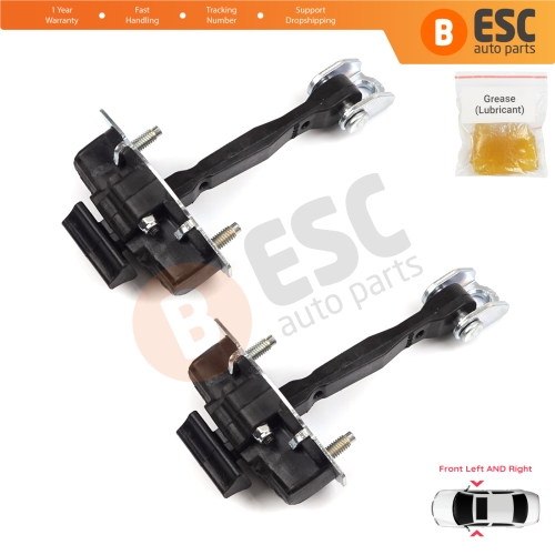 2 Pieces Front Door Hinge Stop Check Strap Limiter for Fiat 500X 334 2014-On 51939940