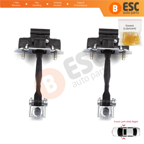 2 Pieces Front Door Hinge Stop Check Strap Limiter for Fiat 500X 334 2014-On 51939940