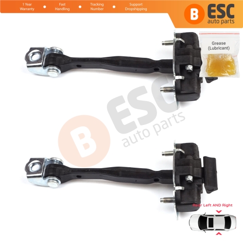 2 Pieces Rear Door Hinge Stop Check Strap Limiter for Fiat 500X 334 2014-On 51939944