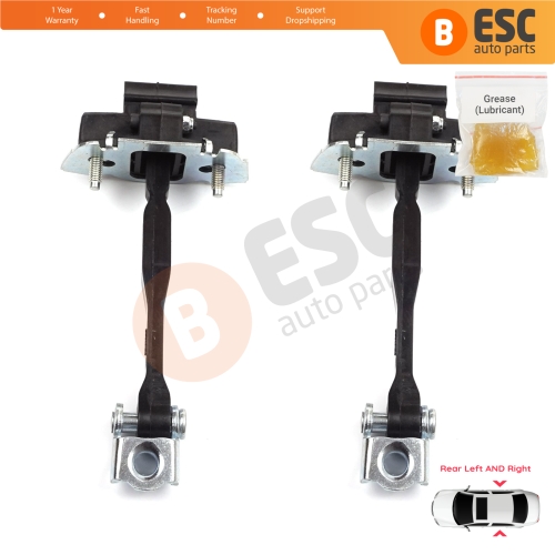 2 Pieces Rear Door Hinge Stop Check Strap Limiter for Fiat 500X 334 2014-On 51939944