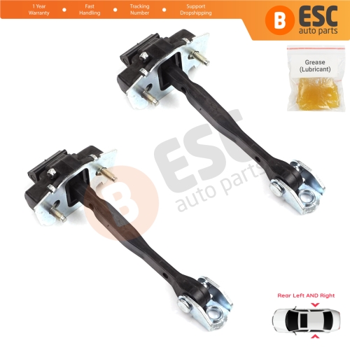 2 Pieces Rear Door Hinge Stop Check Strap Limiter for Fiat 500X 334 2014-On 51939944