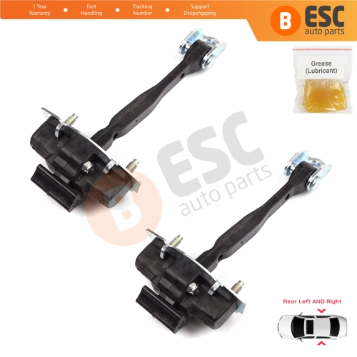 2 Pieces Rear Door Hinge Stop Check Strap Limiter for Fiat 500X 334 2014-On 51939944