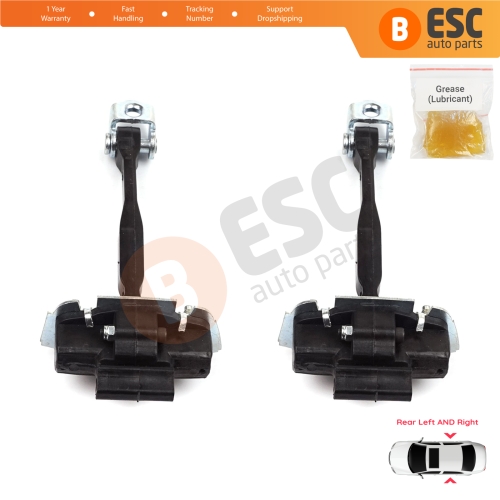 2 Pieces Rear Door Hinge Stop Check Strap Limiter for Fiat 500X 334 2014-On 51939944