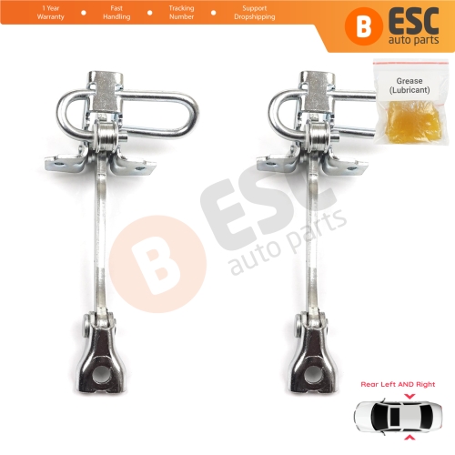 2 Pieces Rear Door Hinge Stop Check Strap Limiter for Fiat Panda MK2 169 2003-2012 46826530