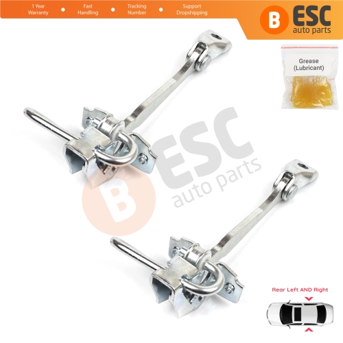 2 Pieces Rear Door Hinge Stop Check Strap Limiter for Fiat Panda MK2 169 2003-2012 46826530
