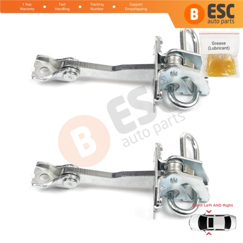 2 Pieces Front Door Hinge Stop Check Strap Limiter for Fiat Idea Lancia Musa 350 2004-2012 51795854