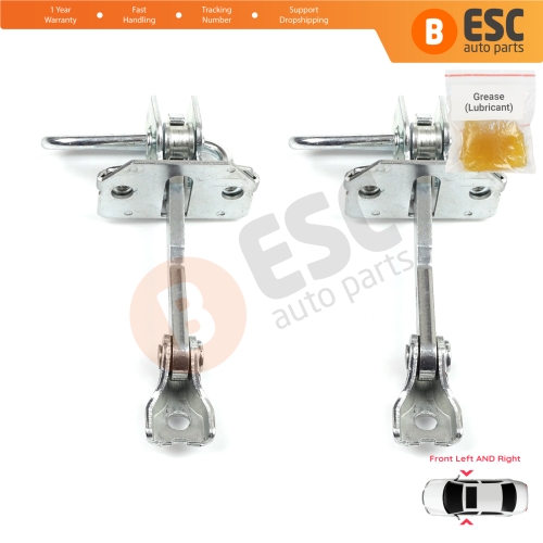 2 Pieces Front Door Hinge Stop Check Strap Limiter for Fiat Idea Lancia Musa 350 2004-2012 51795854