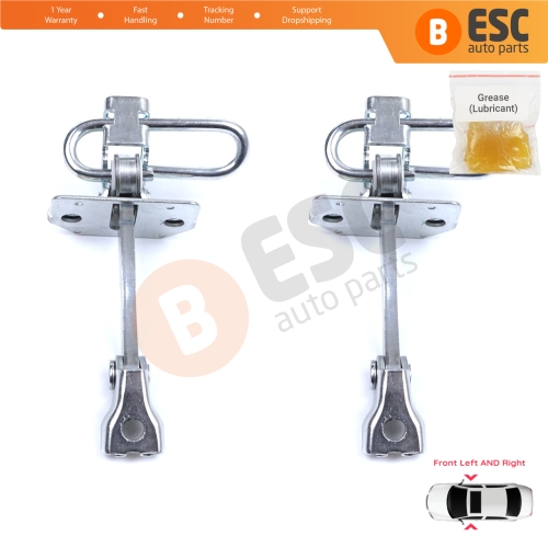2 Pieces Front Door Hinge Stop Check Strap Limiter for Fiat Idea Lancia Musa 350 2004-2012 51795854