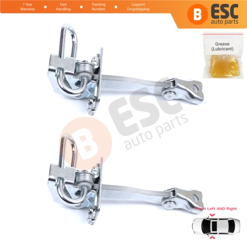 2 Pieces Front Door Hinge Stop Check Strap Limiter for Fiat Idea Lancia Musa 350 2004-2012 51795854