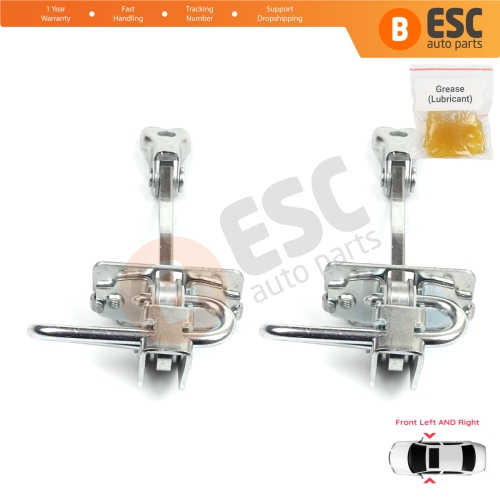 2 Pieces Front Door Hinge Stop Check Strap Limiter for Fiat Idea Lancia Musa 350 2004-2012 51795854