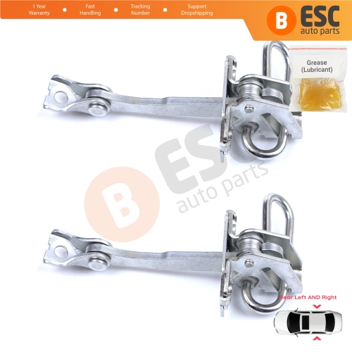 2 Pieces Rear Door Hinge Stop Check Strap Limiter for Fiat Idea Lancia Musa 350 2004-2012 51782471