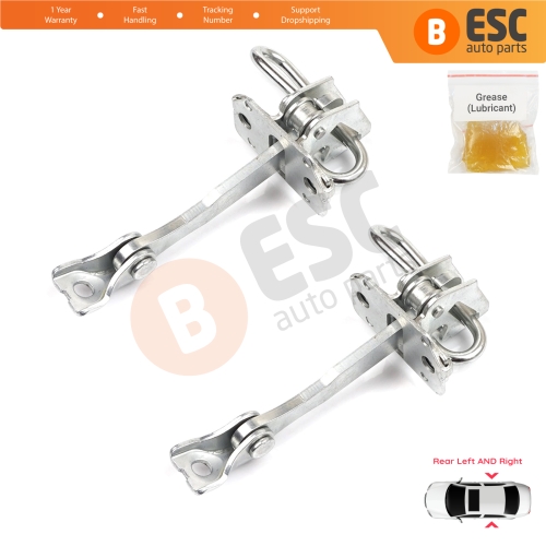 2 Pieces Rear Door Hinge Stop Check Strap Limiter for Fiat Idea Lancia Musa 350 2004-2012 51782471