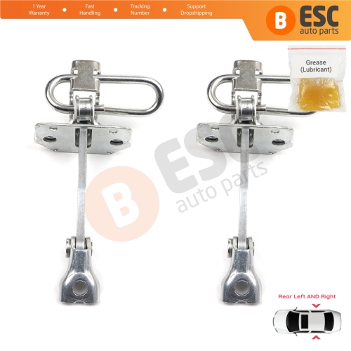 2 Pieces Rear Door Hinge Stop Check Strap Limiter for Fiat Idea Lancia Musa 350 2004-2012 51782471