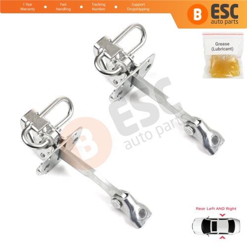 2 Pieces Rear Door Hinge Stop Check Strap Limiter for Fiat Idea Lancia Musa 350 2004-2012 51782471