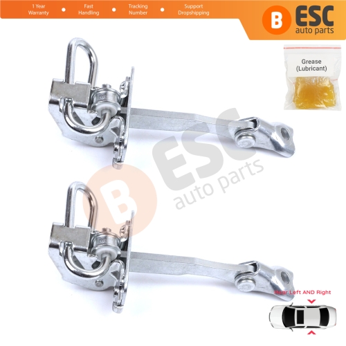 2 Pieces Rear Door Hinge Stop Check Strap Limiter for Fiat Idea Lancia Musa 350 2004-2012 51782471