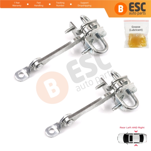 2 Pieces Rear Door Hinge Stop Check Strap Limiter for Alfa Romeo 147 937 Hatchback 2001-2010 46790383 