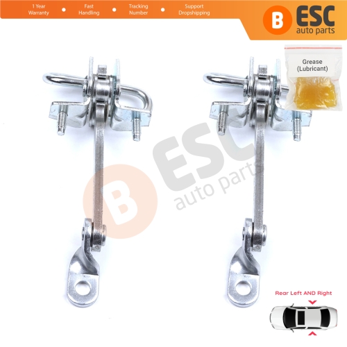 2 Pieces Rear Door Hinge Stop Check Strap Limiter for Alfa Romeo 147 937 Hatchback 2001-2010 46790383 