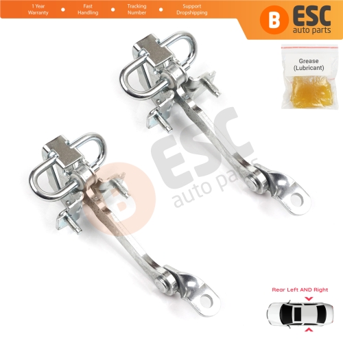 2 Pieces Rear Door Hinge Stop Check Strap Limiter for Alfa Romeo 147 937 Hatchback 2001-2010 46790383 
