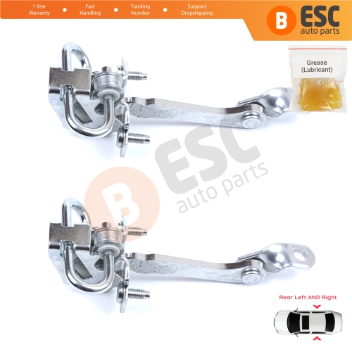 2 Pieces Rear Door Hinge Stop Check Strap Limiter for Alfa Romeo 147 937 Hatchback 2001-2010 46790383 