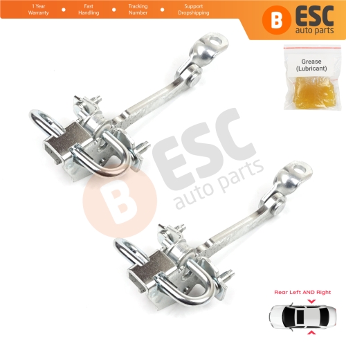 2 Pieces Rear Door Hinge Stop Check Strap Limiter for Alfa Romeo 147 937 Hatchback 2001-2010 46790383 
