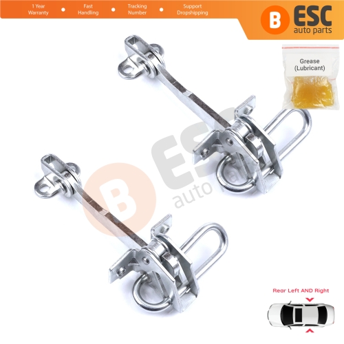 2 Pieces Rear Door Hinge Stop Check Strap Limiter for Fiat Punto MK2 188 5-Door 1999-2012 51790088