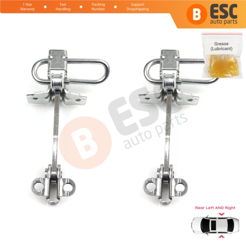 2 Pieces Rear Door Hinge Stop Check Strap Limiter for Fiat Punto MK2 188 5-Door 1999-2012 51790088