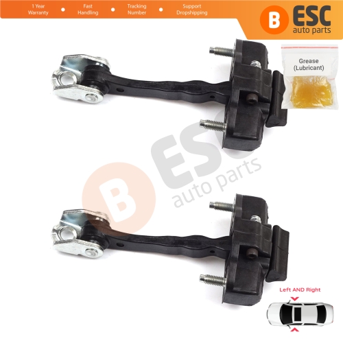 2 Pieces Door Hinge Stop Check Strap Limiter for Alfa Romeo MiTo 955 2008–2018 3-Door HB 50509095