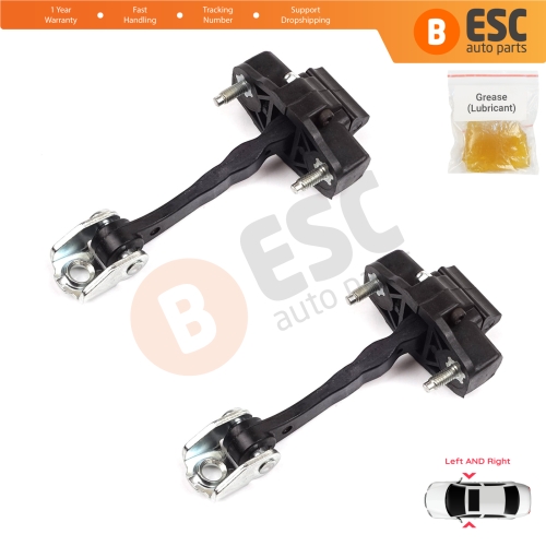 2 Pieces Door Hinge Stop Check Strap Limiter for Alfa Romeo MiTo 955 2008–2018 3-Door HB 50509095