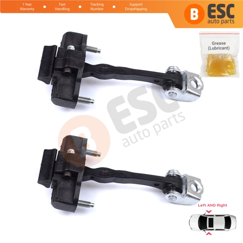 2 Pieces Door Hinge Stop Check Strap Limiter for Alfa Romeo MiTo 955 2008–2018 3-Door HB 50509095