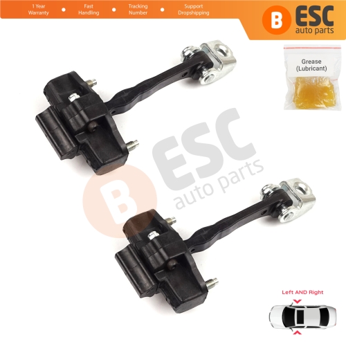 2 Pieces Door Hinge Stop Check Strap Limiter for Alfa Romeo MiTo 955 2008–2018 3-Door HB 50509095