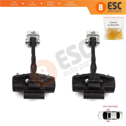 2 Pieces Door Hinge Stop Check Strap Limiter for Alfa Romeo MiTo 955 2008–2018 3-Door HB 50509095