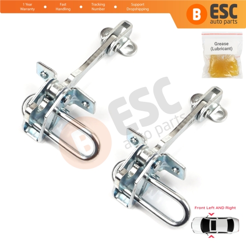 2 Pieces Door Hinge Stop Check Strap Limiter for Lancia Ypsilon MK2 843 2003–2011 3-Door HB 51758391