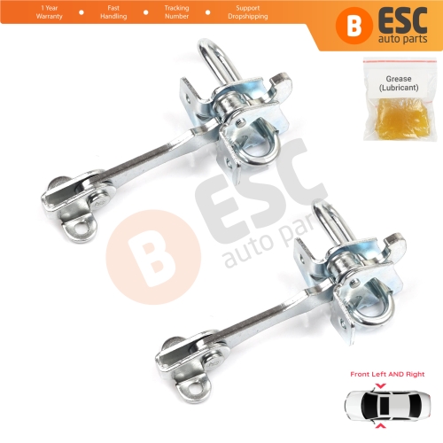 2 Pieces Door Hinge Stop Check Strap Limiter for Lancia Ypsilon MK2 843 2003–2011 3-Door HB 51758391