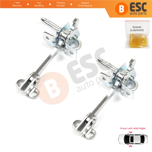 2 Pieces Door Hinge Stop Check Strap Limiter for Lancia Ypsilon MK2 843 2003–2011 3-Door HB 51758391