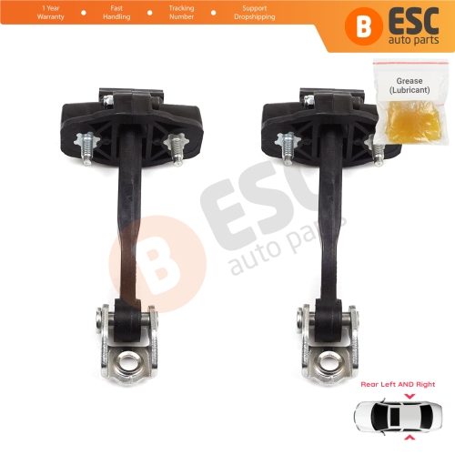 2 Pieces Rear Door Hinge Stop Check Strap Limiter for Lancia Ypsilon MK3 846 312 2011-2024 5-Door HB 51917798