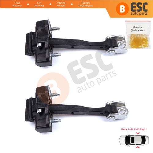 2 Pieces Rear Door Hinge Stop Check Strap Limiter for Lancia Ypsilon MK3 846 312 2011-2024 5-Door HB 51917798