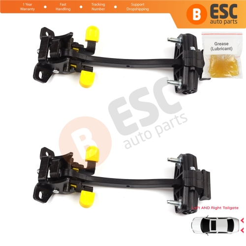 2 Pieces Rear Trunk Door Hinge Stop Check Strap Limiter for Fiat Fiorino Qubo 225 2007-2024 Citroen Nemo Peugeot Bipper Tepee 9035AQ