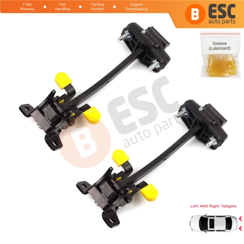2 Pieces Rear Trunk Door Hinge Stop Check Strap Limiter for Fiat Fiorino Qubo 225 2007-2024 Citroen Nemo Peugeot Bipper Tepee 9035AQ