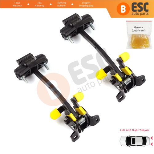 2 Pieces Rear Trunk Door Hinge Stop Check Strap Limiter for Fiat Fiorino Qubo 225 2007-2024 Citroen Nemo Peugeot Bipper Tepee 9035AQ