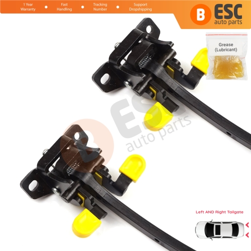 2 Pieces Rear Trunk Door Hinge Stop Check Strap Limiter for Fiat Fiorino Qubo 225 2007-2024 Citroen Nemo Peugeot Bipper Tepee 9035AQ