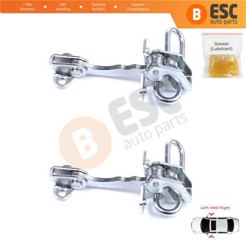 2 Pieces Door Hinge Stop Check Strap Limiter for Fiat Punto MK2 188 3-Door 1999-2012 51754187 