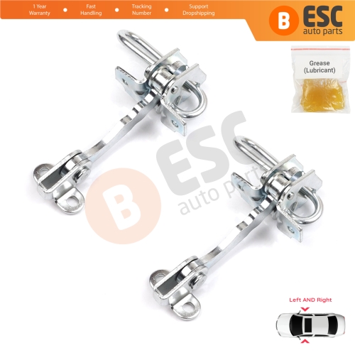 2 Pieces Door Hinge Stop Check Strap Limiter for Fiat Punto MK2 188 3-Door 1999-2012 51754187 