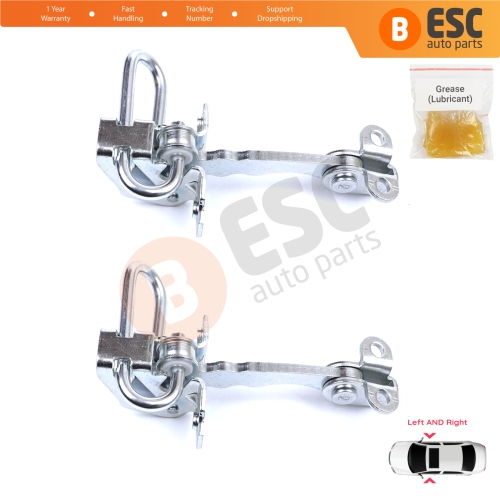 2 Pieces Door Hinge Stop Check Strap Limiter for Fiat Punto MK2 188 3-Door 1999-2012 51754187 