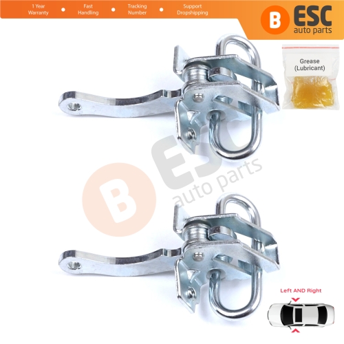 2 Pieces Door Hinge Stop Check Strap Limiter for Fiat Seicento 600 Elettra 187 1997-2010 46553843